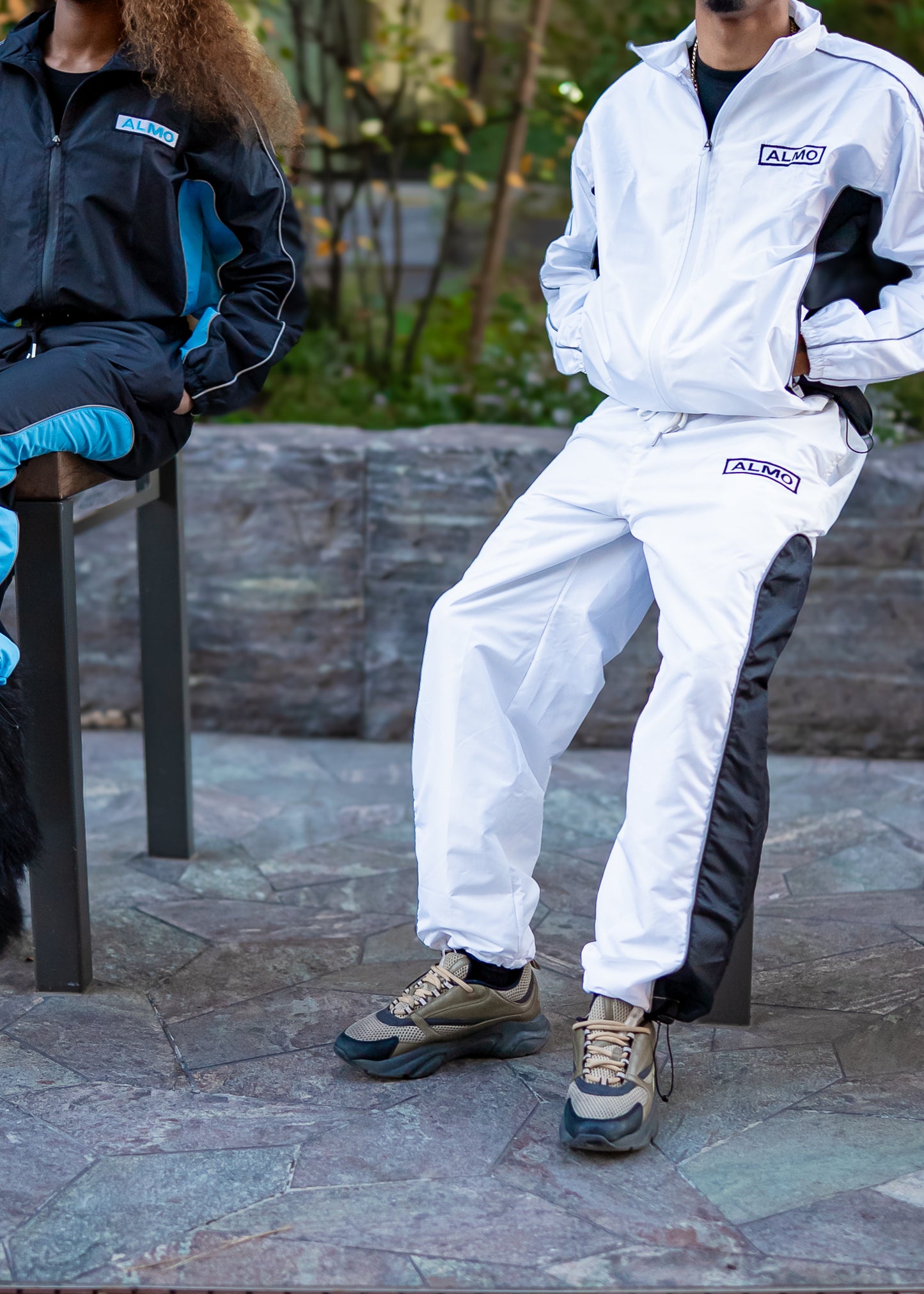White Static- Track Pants