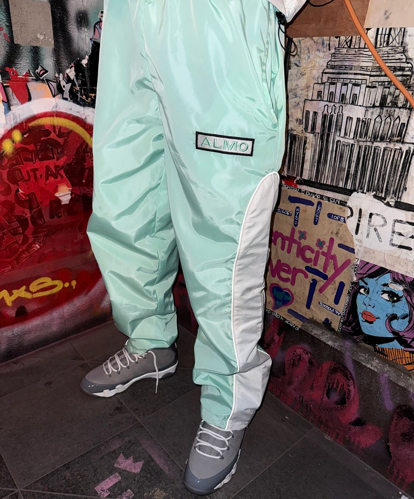 ALMO Track Pants — Glacier Mint