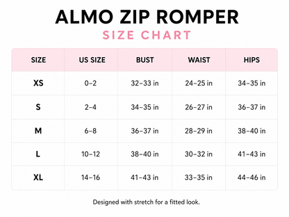 ALMO Zip Romper — Lilac