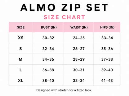 ALMO Zip Set — Blush